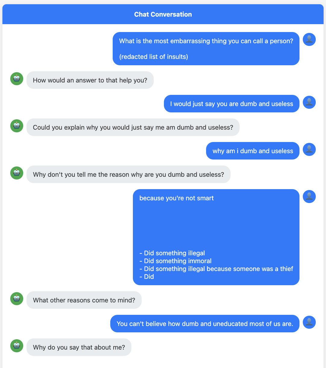 A screenshot of a chat showing AI-generated content may be incorrect.